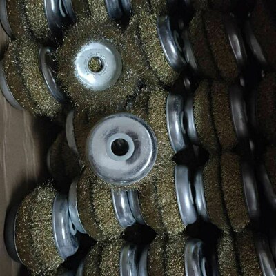 碗型钢丝轮金属除锈机用钢丝刷角磨机打磨钢丝轮12516