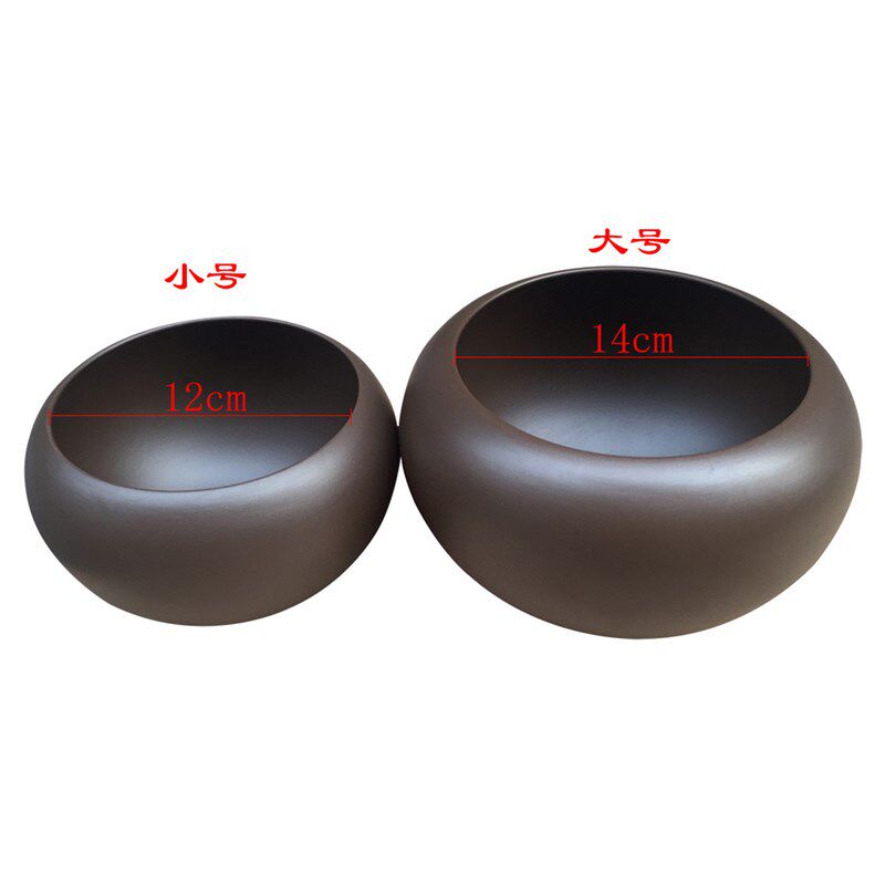 福慧佛具僧服禅修法器佛堂钵袋盂钵师父僧侣餐具圆底紫砂钵大号