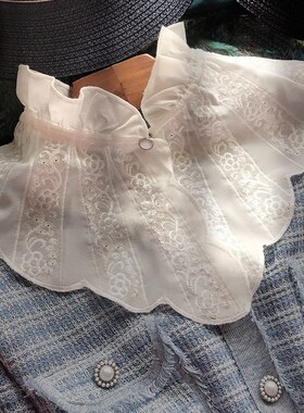 衬衫假领子女百搭假领假衣领花边领护颈假颈领子领口防走光遮胸夏