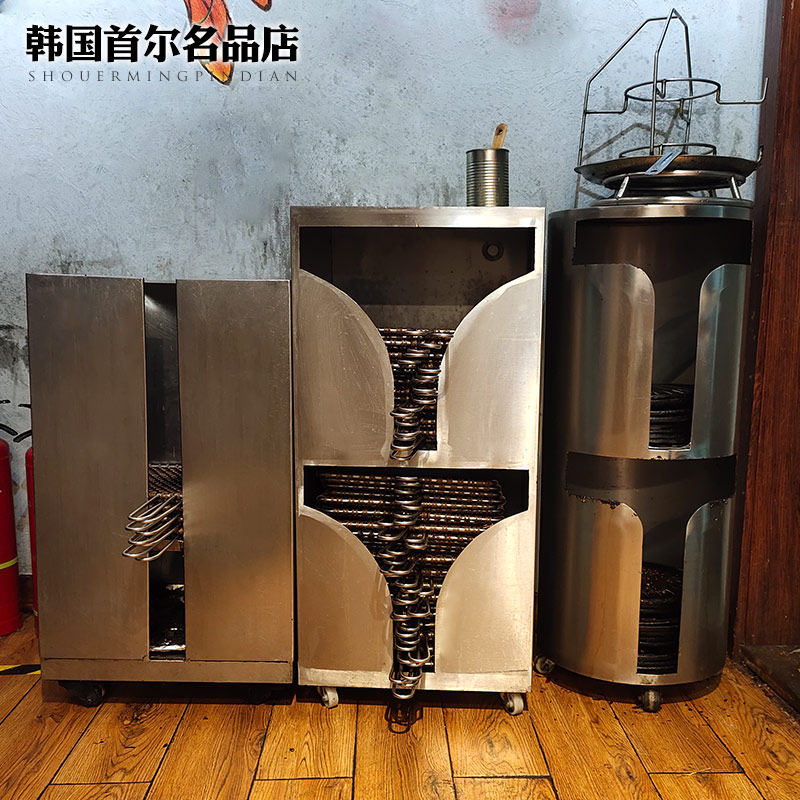 烧烤设备烤肉店篦子桶换烤盘烤网架双层篦子存储桶提碳箱灭炭桶