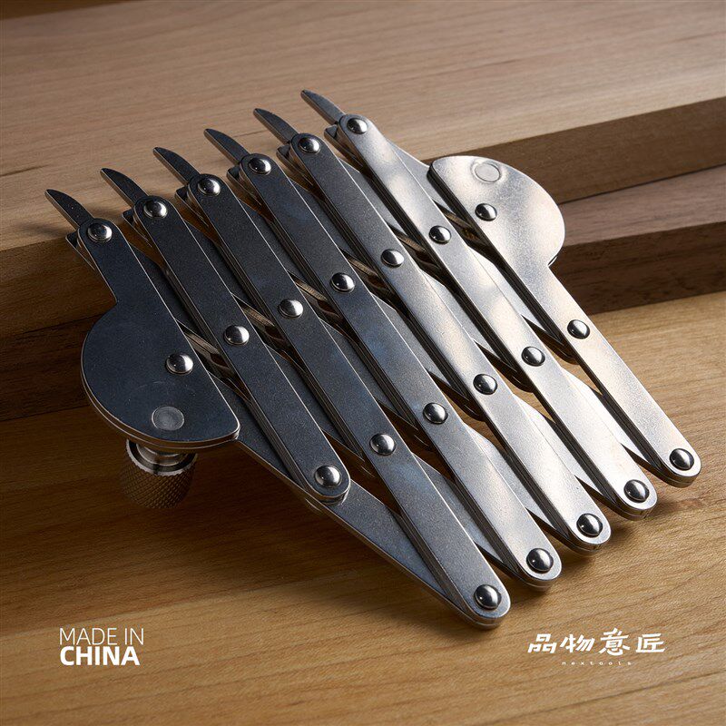 燕尾榫等分尺多功能木工尺不锈钢工具高精度量规DIY 手工品物意匠
