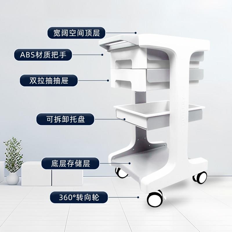 美容院专用美容车工具车带滚轮移动推车推拉式院线专用高级置物架