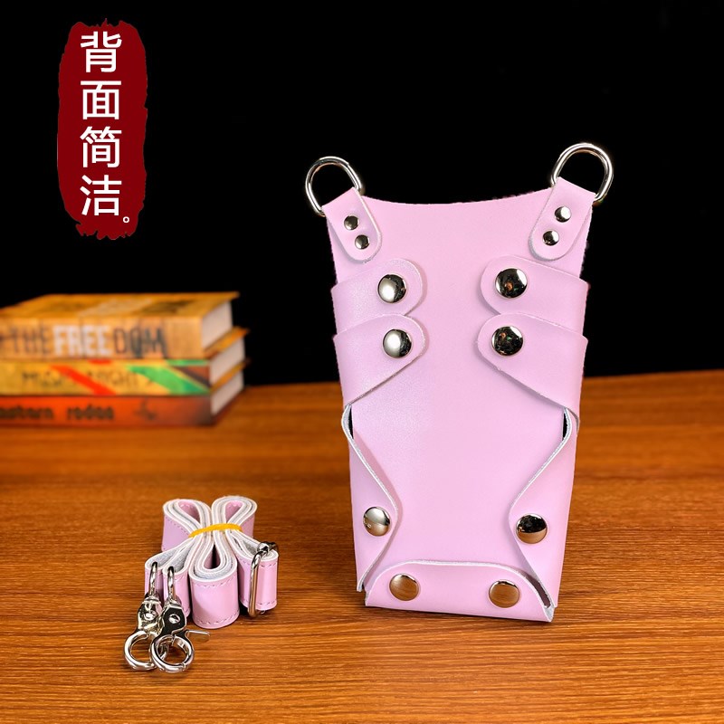 网红高级牛皮剪子包美发剪刀包发型师专用真皮工具包宠物师剪刀包