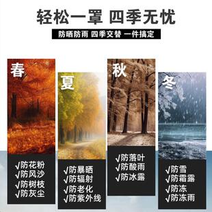 汽车车衣防晒防雨防尘加厚隔热遮阳全车罩四季通用PEVA防暴晒防冻