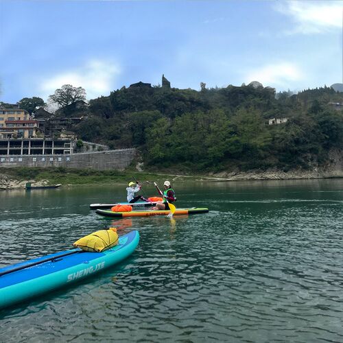 海的SUP桨板水上冲浪板充气划板初学者滑水长板漂流板站立式浆板