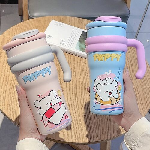 316不锈钢双饮吸管保温杯 大容量冰霸杯适用车载咖啡杯