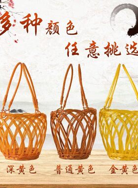 酒篮子手提藤编酒坛瓶提篮酒篮子1 2  5 1020斤彷藤酒瓶提酒篮子