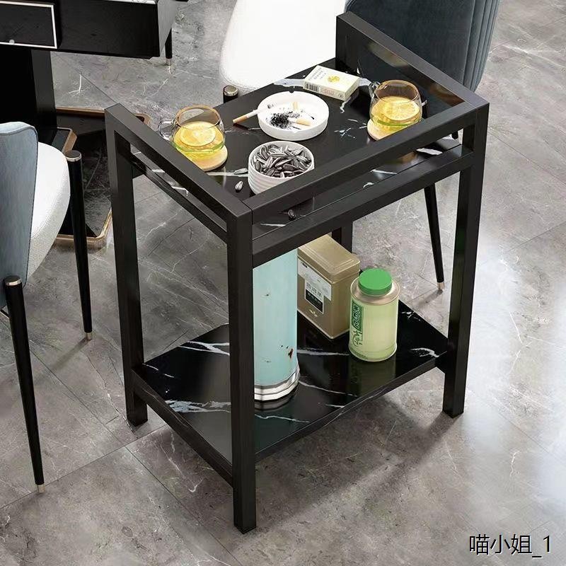 麻将馆茶杯架客厅麻将桌可移动小茶几卧室落地正方形棋牌室茶水架