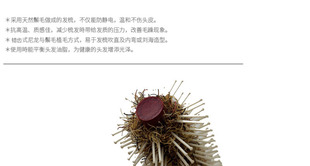发闺蜜小号卷发梳子耐高温鬃毛卷梳实木无鬃毛细滚梳梨花刘海