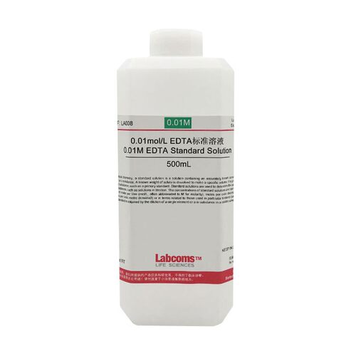 EDTA标准溶液 0.1mol/L 滴定分析 实验检测 乙二胺四乙酸二钠溶液