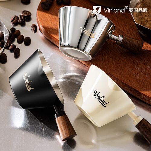 英国咖啡萃取杯304不锈钢带刻度意式浓缩量杯接液杯小奶盅机工具 - 封面