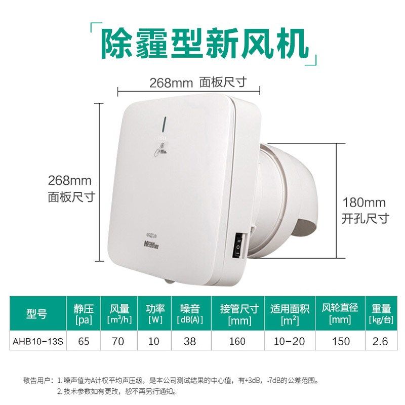 新款家用墙式新风机过滤PM2.5除霾室内壁挂空气净化器窗式商包邮