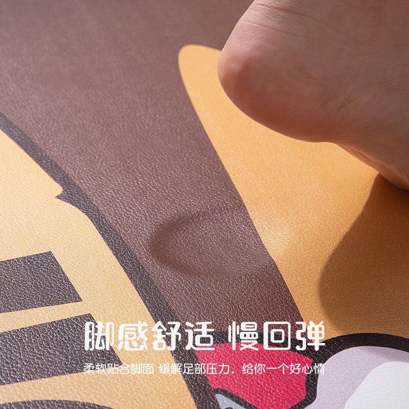 辛巴狗入户门地垫耐脏免洗可擦pvc皮革家用防滑进门口脚垫可裁剪