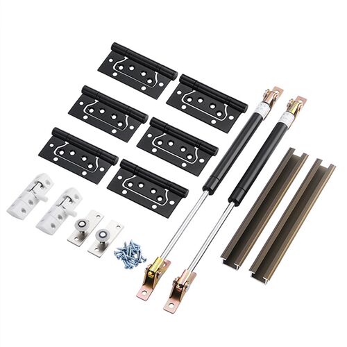 上下折叠窗配件咖啡店五金窗户上推上翻木质玻璃门卡槽纱窗提拉窗