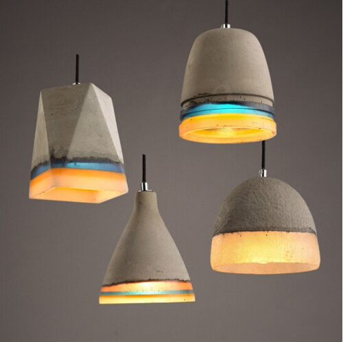 工业风复古创意餐厅吧台吊灯个性服装店咖啡厅橱窗走廊过道水泥灯