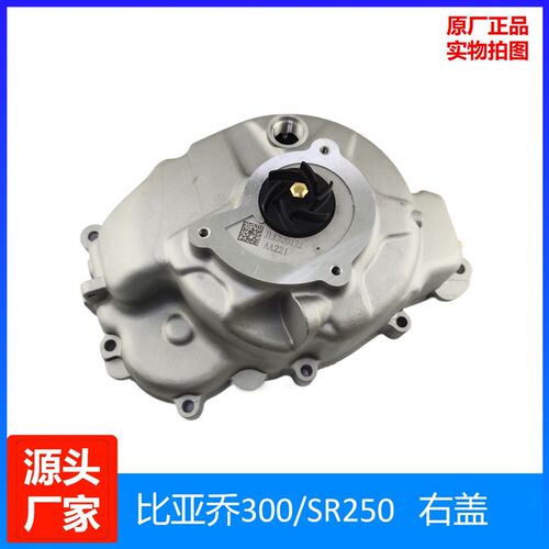 比亚乔300SR250原装右盖总成  X7 GTS300原厂曲轴箱盖水泵