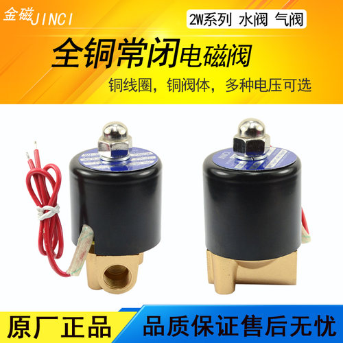 常闭电磁阀 水阀 气阀 2分 2w-025-08 AC220V 金磁正品 品质保证
