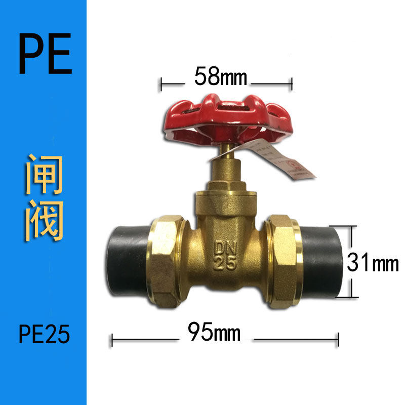 PPR双活接闸阀PE活接阀门止水阀自来水开关黄铜截止阀水管配件