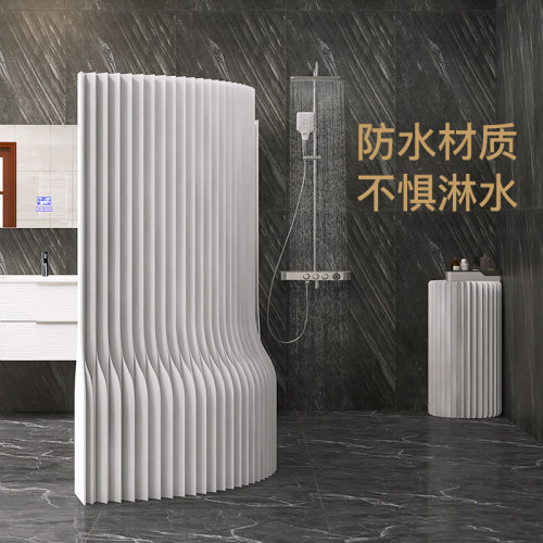 简约纸屏风隔断折叠移动办公室挡板美容院房间分隔神器活动式隔墙