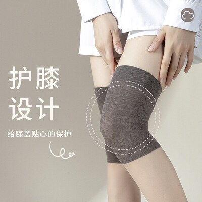 空调房护膝丝袜子女夏季薄款防滑过膝防勾丝寒腿半截长筒小腿袜套