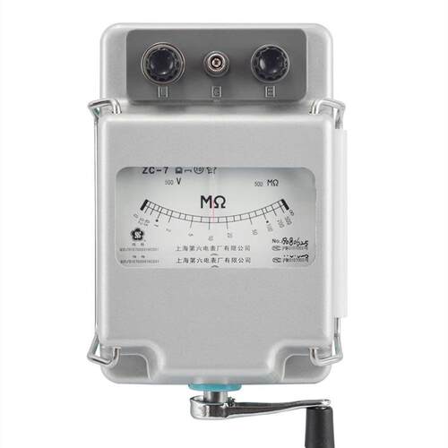 上海六表厂ZC-7兆欧表1000V2500V5000V10000V绝缘电阻表摇表