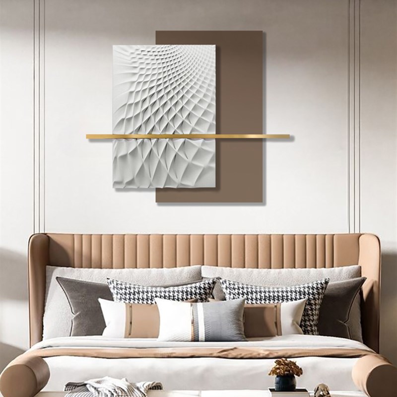 客厅沙发背景墙装饰画轻奢高级感木雕浮雕立体挂画餐厅卧室床头画