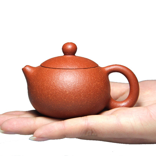 正宗宜兴紫砂壶茶壶原矿梨皮朱泥壶名家纯全手工80CC小品壶西施壶