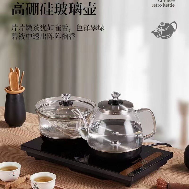 千彩电茶炉嵌入式全自动上水电热烧水壶茶37*20茶盘配通用煮茶炉