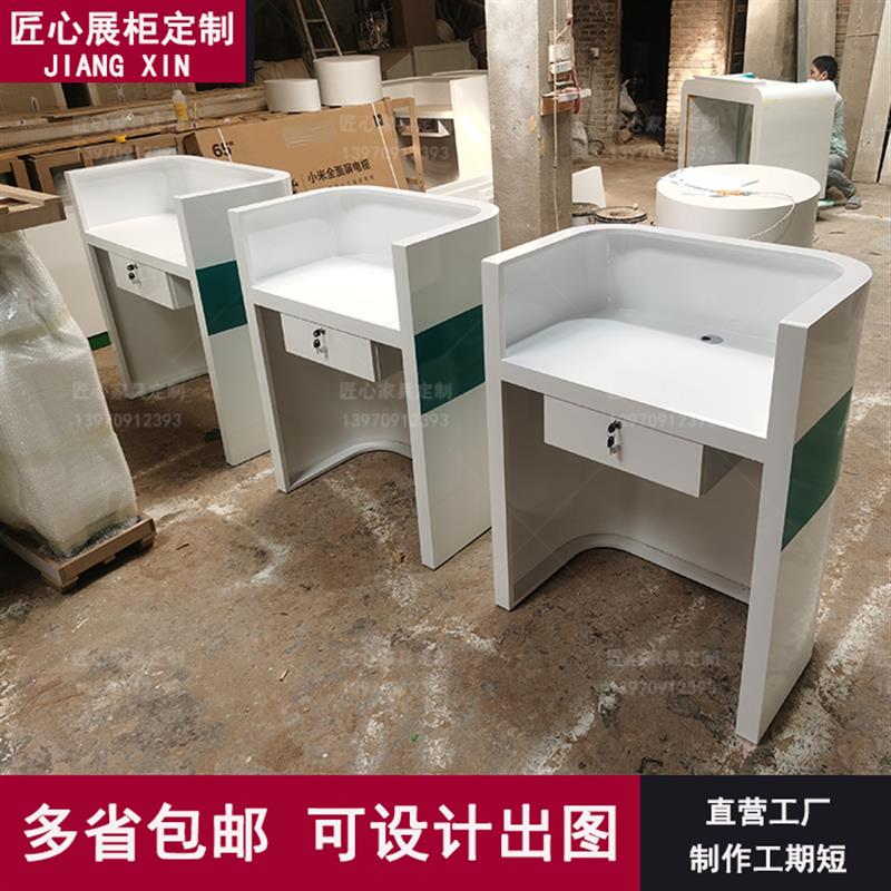 小型导医台预检分诊台医院门诊大厅接待台烤漆导诊台定制接诊吧台
