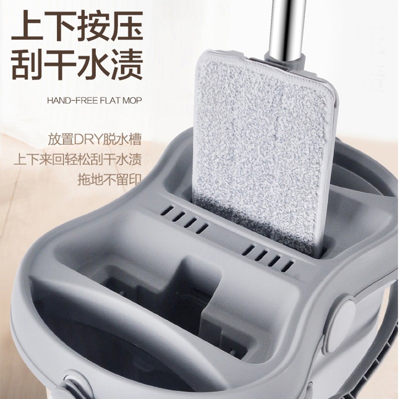 圣佳拖把家用懒人免手洗平板喜刮刮拖把干湿两用拖地神器新款2021
