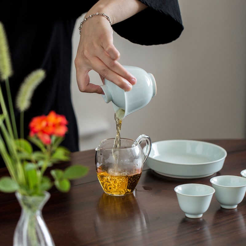 复古仿古胎盖碗茶杯功夫茶具套装办公室会客厅家杯陶瓷泡茶整套