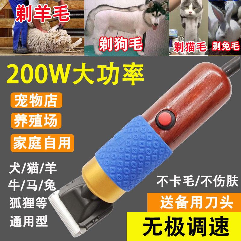专业宠物电推剪羊毛推子200W大功率大型犬金毛阿拉斯加狗狗剃毛器