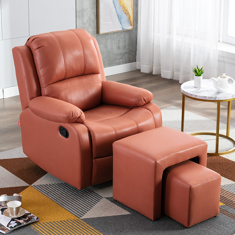 头等太空舱沙发单人电动按摩多功能电脑美甲躺椅懒人科技布艺