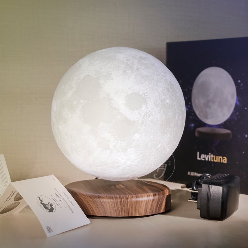 揽月平衡磁悬浮台灯3D打印月球灯个性卧室氛围触控小夜灯创意礼物