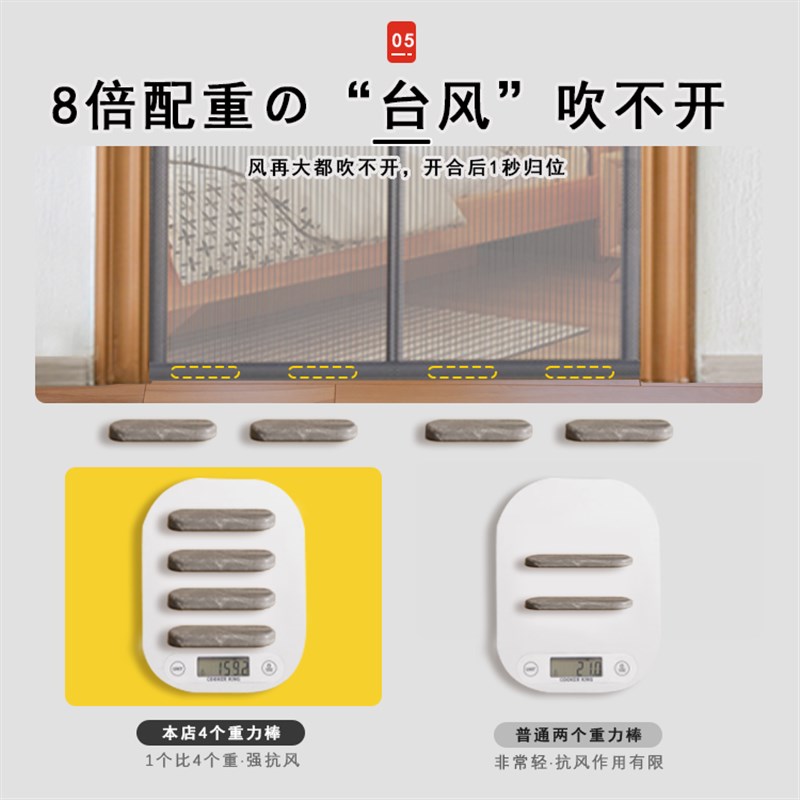 防蚊门帘2025新款高档纱门磁吸自粘纱网沙门家用夏季全磁条性纱窗