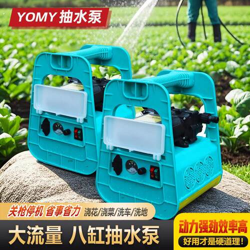 八缸抽水泵充电式菜地浇水大功率农用灌溉家用浇地便携式抽水浇菜