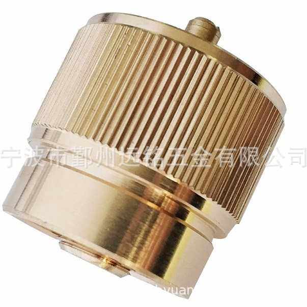 黄铜转接头1磅气瓶mapp黄铜帽1 LB丙烷瓶盖安全气瓶盖保护罩