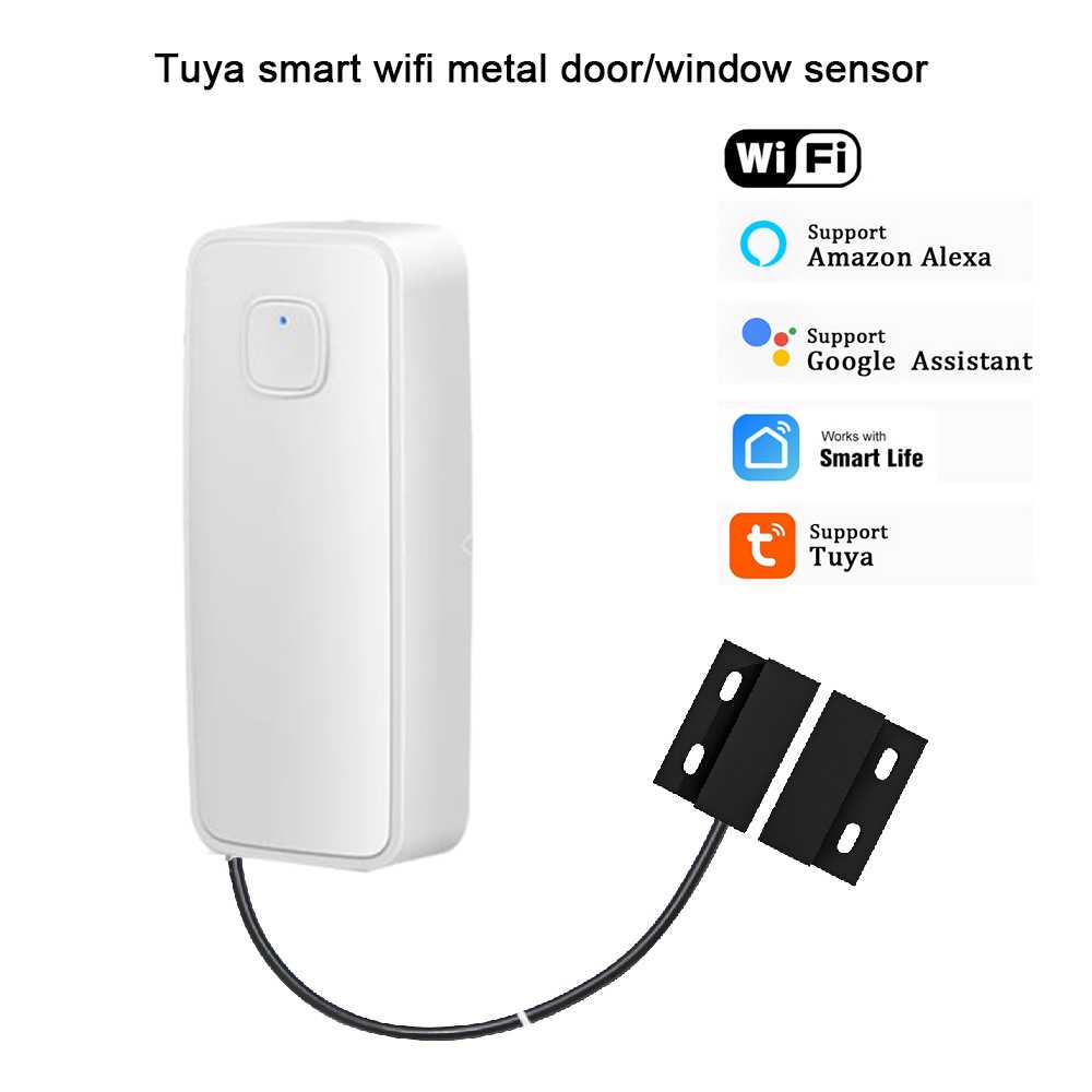 Tuya涂鸦wifi智能卷闸门门磁传感器探测器铁门防火门报警器感应器