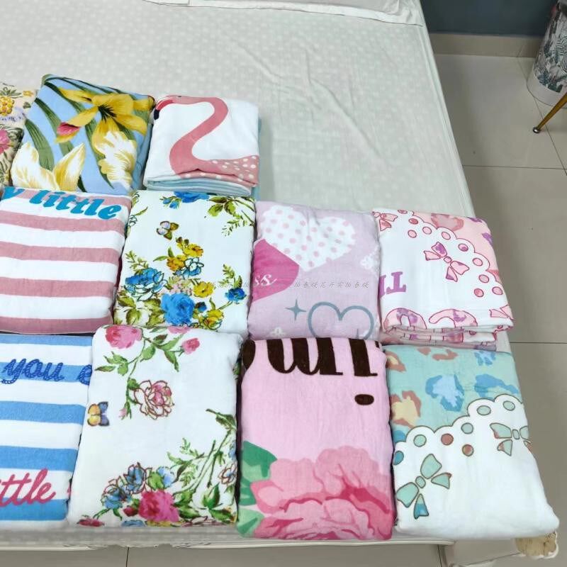 毛巾被老式怀旧纯棉全棉割绒线圈盖毯夏凉被厚床单睡单单人学生