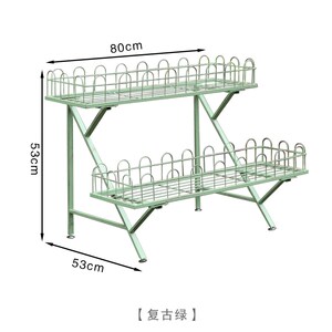 美式阳台梯形落地式花架户外庭院花园阳台多层置物架幼儿园装饰架
