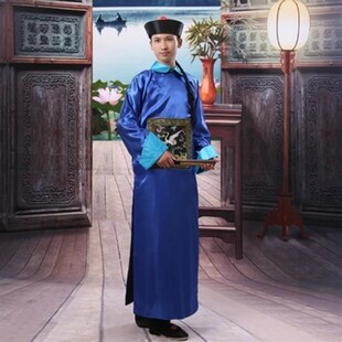 包邮古装清朝官服太监服古代大臣公公装僵尸服装一品官演出服男装