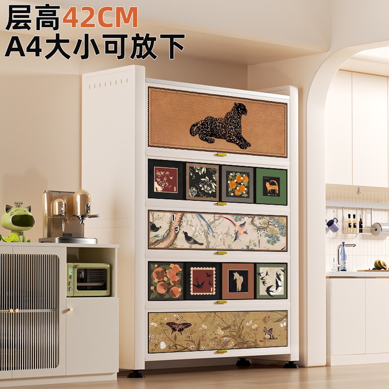 厨房铁艺置物架一体靠墙多功能多层收纳柜家用微波炉调味料餐边柜