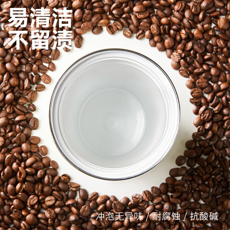 喜式新款陶瓷内胆咖啡杯迷你不锈钢随行杯高颜值小巧陶瓷杯保温杯
