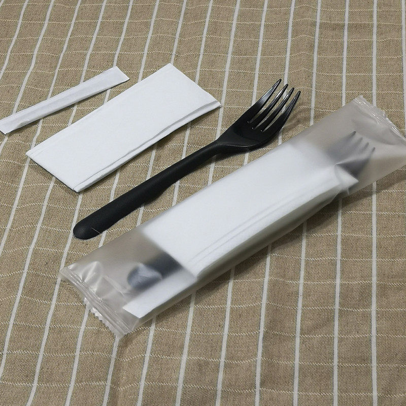 一次性叉子套装勺子水果沙拉塑料独立蔬菜色拉餐具甜品叉加厚叉勺