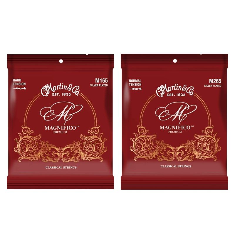 Martin马丁古典吉他琴弦仿羊肠尼龙M265 M165标准中高张力一套6根