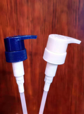 洗发水泵头沐浴露压嘴白色蓝色500ml33牙替换装按压头男女压