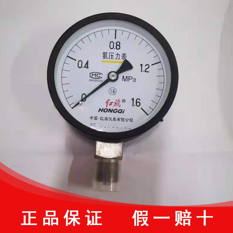 红旗仪表厂家直销氨用压力表YA-100氨气液体专用性价比高正品保证