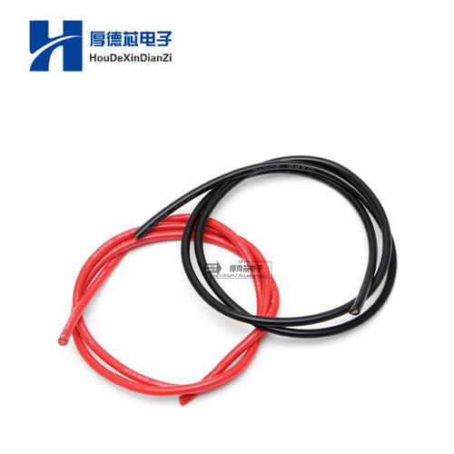 优质10 AWG量规线硅胶柔性铜绞线用于RC黑+红