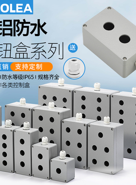 铸铝防水盒IP66室外防水铝接线盒铸铝盒金属盒户外端子盒按钮盒箱