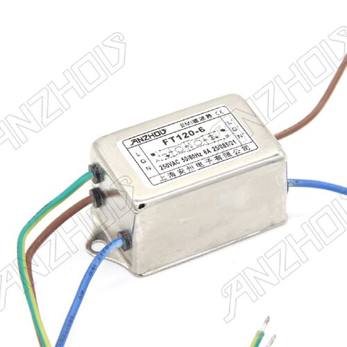 FT120-3 3A 250V EMI电源滤波器插片式滤波器电感滤波器